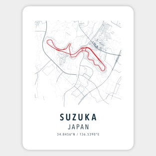 suzuka simple map Sticker